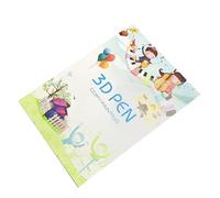 Eastuy Libro di disegno di stampa 3D, libro di disegno di stampa 3D per bambini - Modelli di spessi | Modello di 40 motivi colorati riutilizzabili con 2 piastre trasparenti, stencili di per