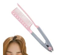 Eastuy Pettine Stiracapelli | Strumento Per Capelli A Forma V Con Styling Levigatura E Stiraggio,Accessorio Pettine Per Piastra | per Casa, Viaggio, Vacanza, Hotel e Appuntamenti