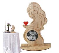 Eastuy Ricordo Ecografico per Bambino,Cornice In Legno Per Immagini Ecografiche | Ricordo Neonato, Decorazione Comunicazione Gravidanza Per Soggiorno Camera Da Letto Scrivanie