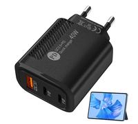 Eastuy Testa USB a ricarica rapida | Testa di ricarica rapida,Blocco di del telefono della testa del caricatore telefono ignifugo QC3.0 2PD 40W Type-C per la protezione dal