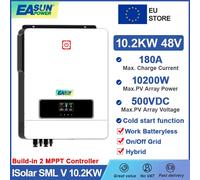 EASUN 10.2KW Inverter solare ibrido 48V 230Vac costruito Dual 180A MPPT regolatore di carica solare 5.6KW On and Off Grid Inverter Mppt