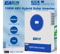 EASUN 11000W Inverter solare ibrido MPPT 220V 48V Max Ingresso fotovoltaico 500V 22000VA Caricatore solare 160A Doppia ingresso Supporto BMS con WIFI