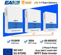 EASUN 18.6KW Inverter solare ibrido da 60 a 500VDC caricabatterie fotovoltaico alto 3 fasi 380v Grid Tie Inverter MPPT parallelo con WIFI BMS