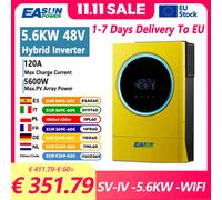 EASUN 5.6KW Inverter solare ibrido 48V 230V Onda sinusoidale pura 120A MPPT Regolatore solare On Off Grid Inverter solare con WiFi BMS