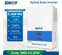EASUN 6.2KW 6KW 48V Inverter solare ibrido MPPT 120A Off-Grid 230V Certificato UE Solare per sistema domestico con WiFi Litio BMS
