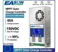 EASUN 60A Mppt Regolatore di carica solare 12V 24V 36V 48V Regolatore solare automatico Pannello solare per batteria Lifepo4 con ingresso massimo 150VDC