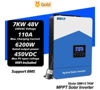 EASUN 7KW 6.2KW INVERTER IBRIDO WIFI MPPT 110A FOTOVOLTAICO 48V OFF-GRID 450VDC