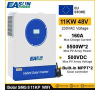 Easun Hybrid Off Grid 11KW 8.5KW 48V Soalr Inverter 160A Dual MPPT 230V uscita 50hz/60hz 60 500vdc PV caricatore solare WIFI BMS