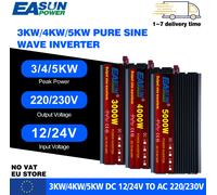 EASUN Onverter a onda sinusoidale pura 12/24V 220V 5000W 4000W 3000W Car Power Inverter solare 12/24V DC a AC 220V Convertitore Trasformatore