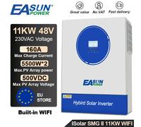 EASUN Power 11KW 48v inverter ibrido 220V 160A MPPT Regolatore di carica Onda sinusoidale pura Hybrid Off Grid Inverter con Wi-Fi integrato SMG-II-11KW-WIFI