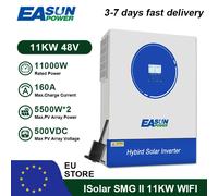 EASUN POWER 11KW 48V Inverter solare ibrido off grid 220V Onda sinusoidale pura MPPT PV 500V 160A Carica solare Power Home Inverter BMS