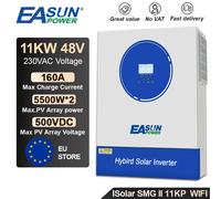 EASUN POWER 11KW Ibrido Solare Inverter 220V Inverter Onda Sinusoidale Pura 48VDC Batteria Solare Inversor 160A MPPT Controller Convertitore SMG-II-11KW-WIFI