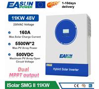 EASUN POWER 11KW Ibrido Solare Inverter 220V Inverter Onda Sinusoidale Pura 48VDC Batteria Solare Inversor 160A MPPT Controller Convertitore