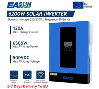 EASUN POWER 3.2KW 6.2KW Inverter solare ibrido 120A MPPT carica 24V 48V 220V onda sinusoidale pura Off Grid Inverter WIFI 500V ingresso fotovoltaico