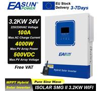 EASUN POWER 3.2kW Inverter solare Onda sinusoidale pura 24V 230V Inverter off-grid 100A Mppt Regolatore solare con Wi-Fi