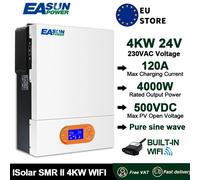 EASUN POWER 4KW 6KW Inverter ibrido Off Grid Onda sinusoidale pura Wifi Inverter 24V 48V 230V Uscita con MPPT 120A Caricatore solare