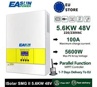 EASUN POWER 5600W 6200W Inverter solare ibrido 48V 220V Onda sinusoidale pura Parallelo MPPT 100A Caricatore Inverter Ingresso fotovoltaico 500V Con WiF