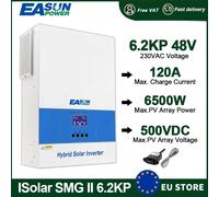 EASUN POWER 6.2KW 48V 220V MPPT Off Grid Inverter solare 6500W 120A 500V caricatore fotovoltaico alto parallelo con WIFI BMS EU Stock nessuna tassa