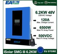EASUN POWER 6.2KW 4KW 2KW MPPT Inverter ibrido solare 48V 24V 12V Off Grid Max 500V Caricatore a onda sinusoidale pura con Wifi RS485 RS232