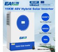 EASUN POWER Hybrid Solar Inverter 11KW 220V Inverter Onda Sinusoidale Pura 48VDC Batteria Solare Inversor 160A MPPT Controller Convertitore