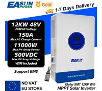EAsun Power Hybrid Solar Inverter 48v 11000VA 11KW 160A Controller solare Dual MPPT Output Max. 500VDC Inversor con WIFI