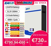 EASUN POWER LiFePO4 batteria 48V 100AH 200AH batteria Powerwall 5KWH 10KWH batteria al litio ferro 6000 + ciclo CAN RS485 BMS nessuna tassa 51.2V 100AH JJ