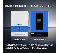 EASUN POWER Soalr Inverter 6200W 6500W MPPT 120A 500VDC ingresso fotovoltaico 220VAC 48VDC 6.2KW ibrido a onda sinusoidale pura con WiFI parallelo BMS