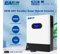 EASUN Ufficiale 6KW/48V 4KW/24V 230V Inverter Ibrido Onda Sinusoidale Pura Caricatore Solare MPPT 120A Batteria 50/60HZ Inversor con WIFI