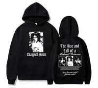 Easwisa Chappell Roan Felpe con Cappuccio The Rise And Fall of A Midwest Princess retrò Felpe Moda Casual Maglioni Pullover Uomo Donna Capo A Maniche Lunghe-Black1||x_l