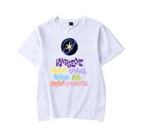 Easwisa T-Shirts Tendance Katseye T-Shirts Décontractés En Coton À Manches Courtes pour Hommes Et Femmes vêtements Hip-Hop Et Streetwear Cadeaux pour Les Fans-White||x_s