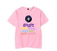 Easwisa T-Shirts Tendance Katseye T-Shirts Décontractés En Coton À Manches Courtes pour Hommes Et Femmes vêtements Hip-Hop Et Streetwear Cadeaux pour Les Fans-Pink||s