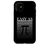 Easy As 3.141592 Pi Day Matematica Nerd Custodia per iPhone 11