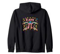 Easy As Pi Retro Rainbow Matematica Felpa con Cappuccio