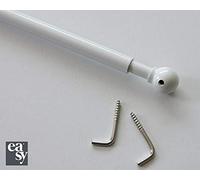 easy Bacchetta Estensibile, Alluminio, Bianco, 70-110 cm