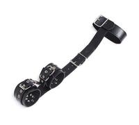 Easy back cuffs collar restraint manette collare costrittivo bondage black harne