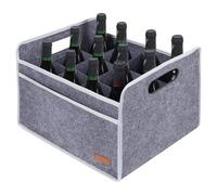 Easy Bottle Tote Bag - 12 bottiglie di feltro spesso, organizer riutilizzabile per conservare vino, borsa portatile per il trasporto di bevande, borsa resistente per picnic, viaggi, feste, birra