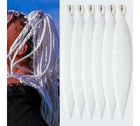 Easy Braid Pre stretched Braiding Hair Extensions 20 Inch 6Packs Yaki Textured Crochet Synthetic Hair Hot Water Setting Crochet Extensions (20 Inch, 60#)