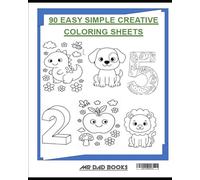 Easy Carazy: Coloring Book for Kids, Children and Easy, Simple , creative and Big Designs for Featuring Animals, Landscape, Flowers, Cute Patterns, Things, Houses And Many More