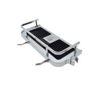 EASY CLIP - Scaffale da fissare - Il ripiano che si attacca alla barra o alla colonna doccia in una clip - Perfetto per riporre e organizzare le boccette nella doccia, senza forare - Cromo e nero