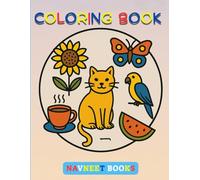 Easy Coloring for Relaxation: 50 - Animals, Flowers, Food & More