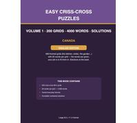 Easy Criss-Cross Puzzles: Volume 1 · 200 fill-in word grids with word lists · Full solutions · 120 pages