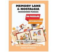 Easy Crossword Puzzle Book for Adults and Seniors: 96 Large Print Puzzles with Easy Clues for Relaxation, Memory, and Everyday Fun