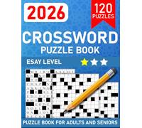 Easy Crossword Puzzle Book For Adults and Seniors with 120 Puzzles: Brain workouts that are entertaining and provide fun challenges to help you focus and relax