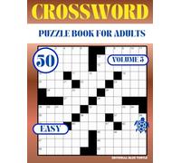 Easy Crossword Puzzle Book for Adults - Volume 5: 50 Easy Crosswords - Large Print, Brain Games, and Fun Word Puzzles for Relaxation