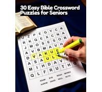 Easy Crossword Puzzles for Seniors: Large-Print Bible-Inspired Crosswords with Solutions