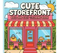 Easy Cute Storefront Coloring Book Pages