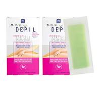 Easy Depil KIT DI 40 STRISCE DEPILATORIE CORPO (Gambe, Parti Intime, Braccia, Ascelle). Rapide, efficaci, facili da usare. Azione profonda, Pelle liscia a lungo. Con proteine vegetali addolcenti.