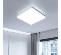 EASY EAGLE Lampada da Soffitto 24W 6500K Plafoniera LED Quadrata 2400LM Impermeabile Plafoniere per Bagno Cucina Camera da Letto Corridoio Soggiorno 18cm