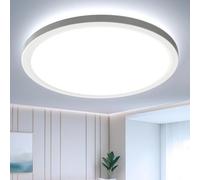 EASY EAGLE Plafoniera LED 36W 6500K 3240LM Pannello Lampada da Soffitto Rotonda IP44 Lampadario Moderna per Camera Cucina Bagno Garage Ultra Sottile Ø30x2.4cm