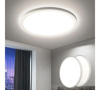 EASY EAGLE Plafoniera LED Soffitto, 18W Lampada da Soffitto Moderna Ø22CM 4000K 1800LM Plafoniera Camera da Letto per Corridoio, Cucina, Soggiorno, Ufficio, Garage, Balcone (Pack of 2)